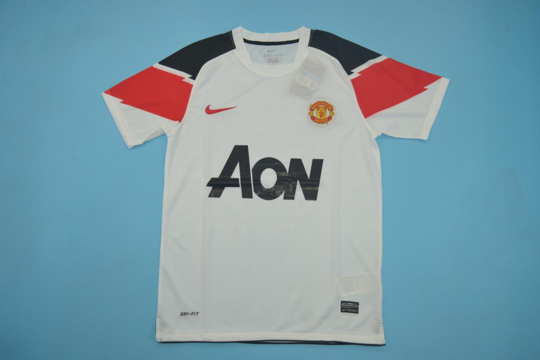 AAA Quality Manchester Utd 10/11 Away White Soccer Jersey